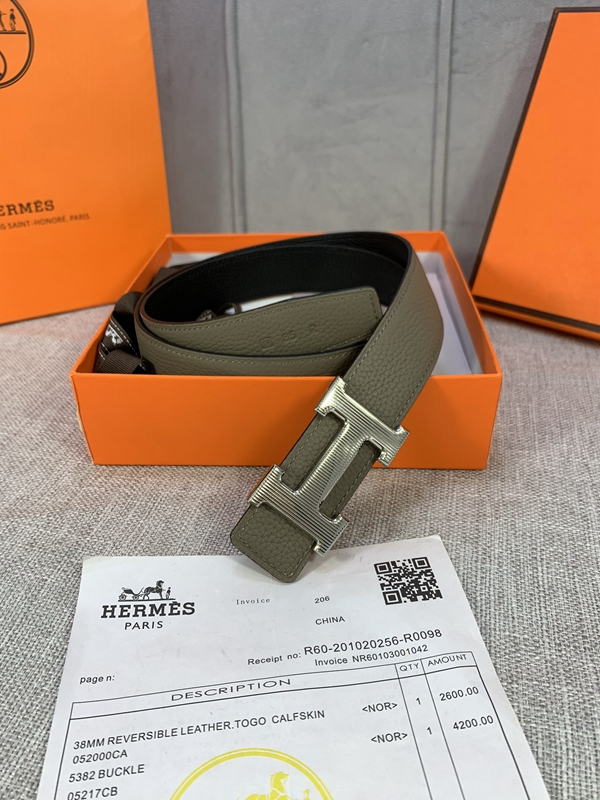 エルメス激安ベルト角部分ディテール